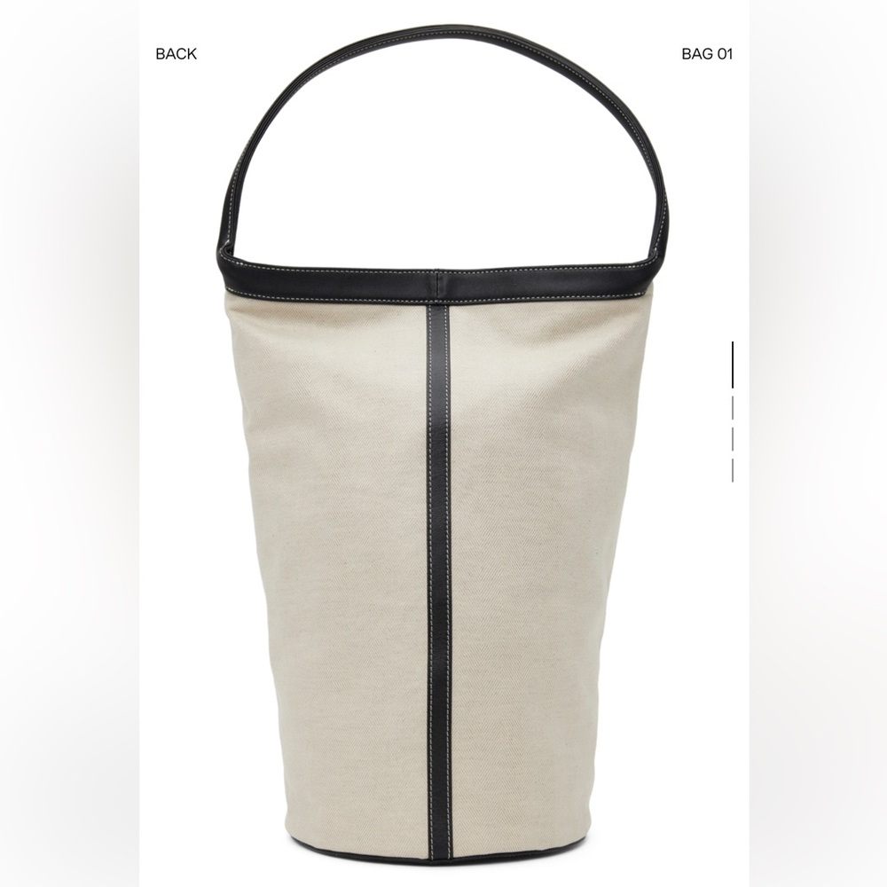 Recto Off white/ black canvas bag